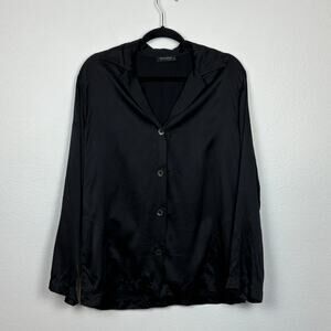 La Perla Malizia Silk Button Front Satin Sleep Shirt Vintage Lounge 3 Medium